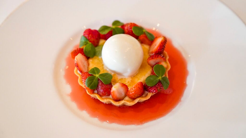 Strawberry dessert from the Village Pub at the San Francisco Peninsula Flavors of the Peninsula event.