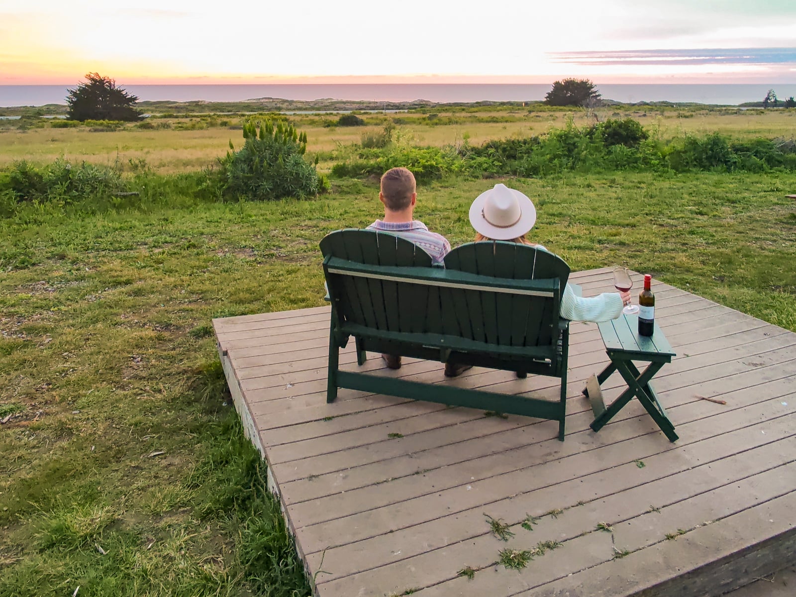 Couple at Costanoa, one of the best things to do in Pescadero in the San Francisco Peninsula.