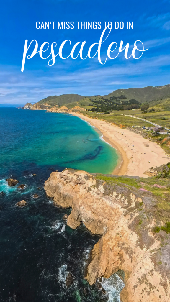 Beaches in Pescadero, California.