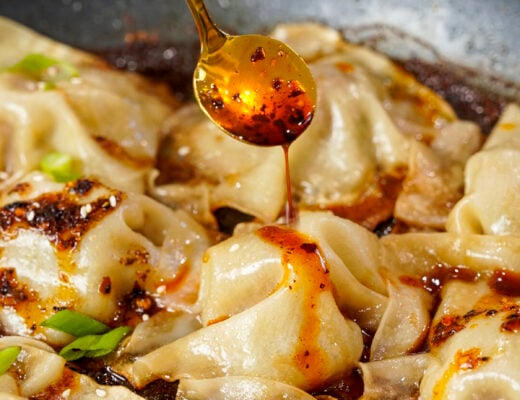 Ground Beef Viral No Fold Blanket Dumpling Recipe in a pan.