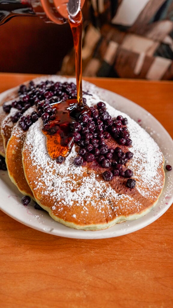 Pancakes from Millbrea Pancake House in the San Francisco Peninsula.