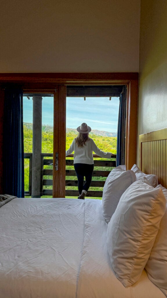 Woman at Costanoa, one of the best things to do in Pescadero in the San Francisco Peninsula.