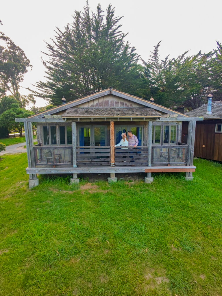 Couple at Costanoa, one of the best things to do in Pescadero in the San Francisco Peninsula.