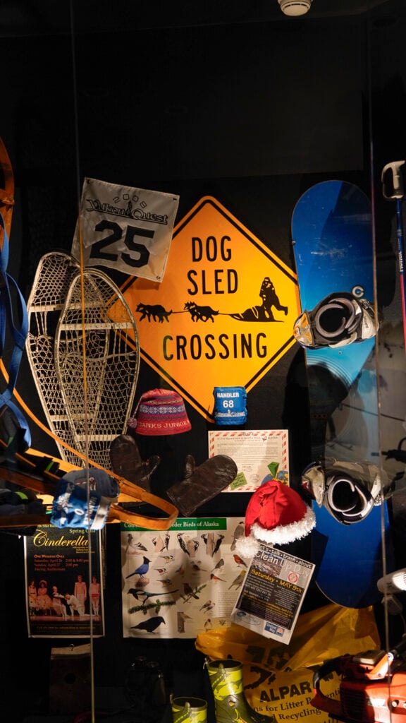 Artifacts at the Cultural Center, one of the best things to do in Fairbanks Alaska in the summer.