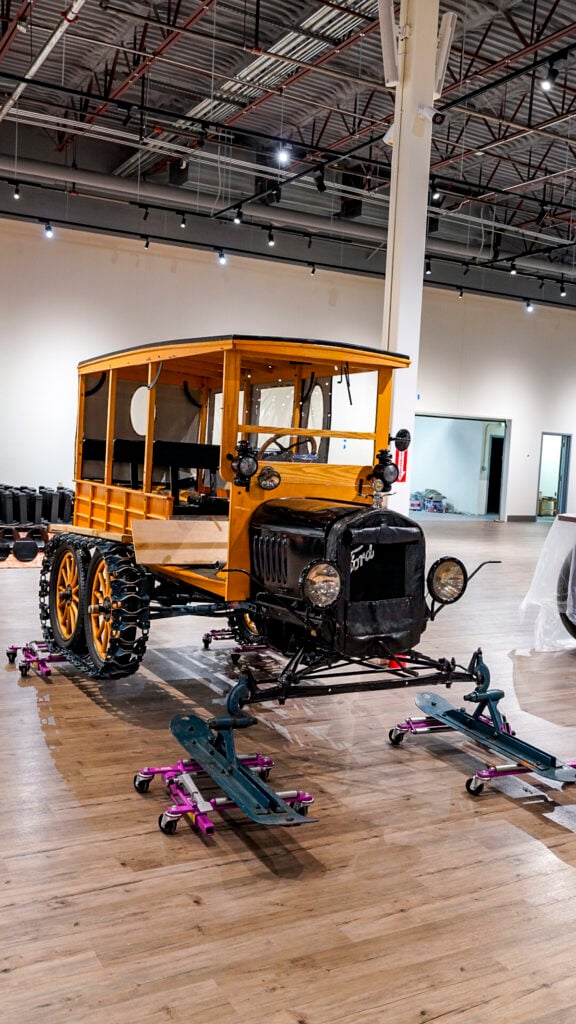 Car at the Fountainhead Transportation Museum, one of the best things to do in Fairbanks Alaska in the summer.