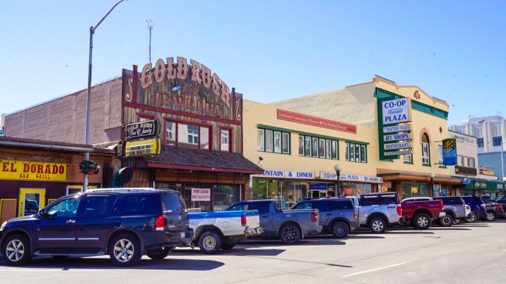 Downtown Faribanks, Alaska.