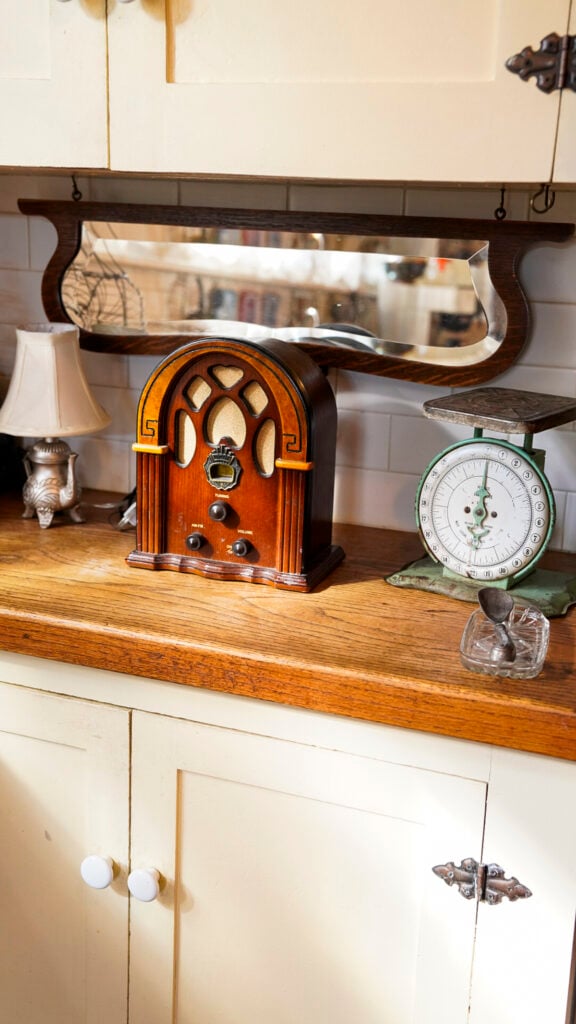 Antiques at The Heritage House Bed and Breakfast, one of the best things to do in Fairbanks Alaska in the summer.