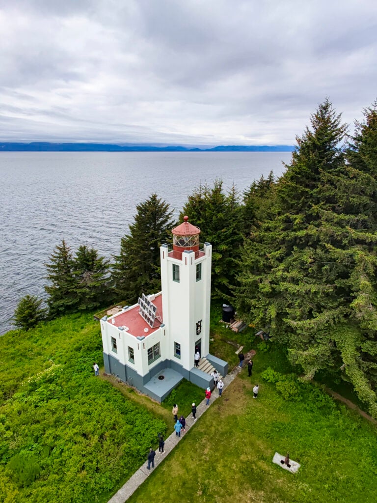 Lighthouse in Juneau, Alaska.