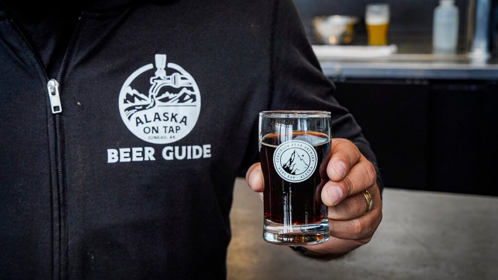 Glass from a beer tour - Things to do in Juneau Alaska from a cruise ship