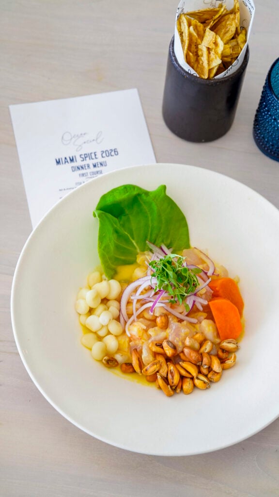 Dish from Ocean Social from Miami Spice.