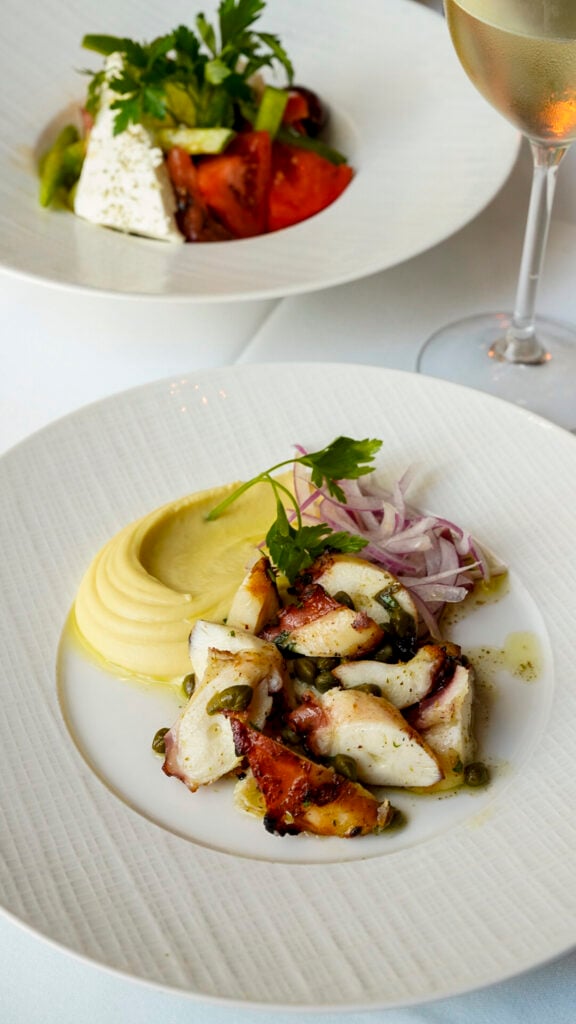 Dish from estiatorio Milos at Miami Spice.