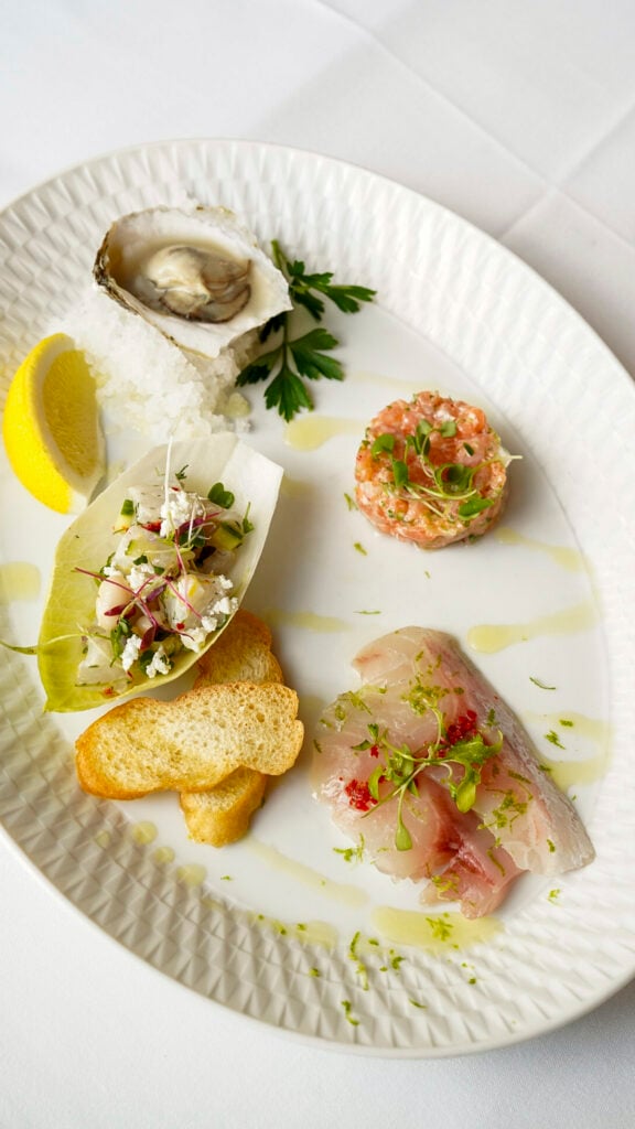 Dish from estiatorio Milos at Miami Spice.