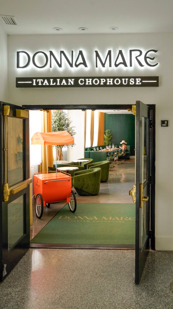 Outside of Donna Mare at Miami Spice.