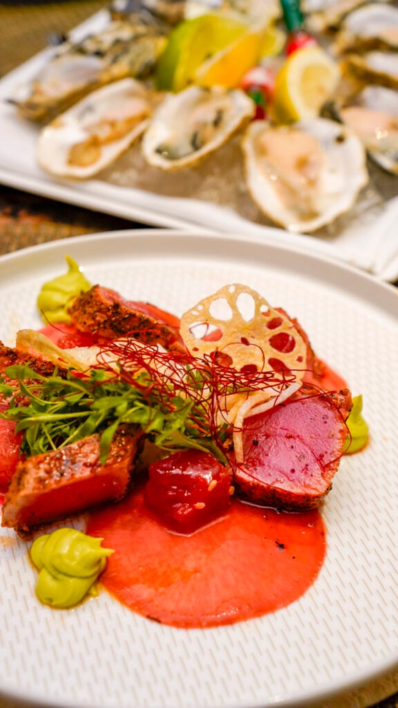 Tuna appetizer from one of the best restaurants and bars in Reno.