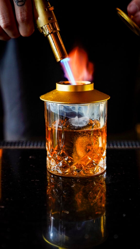 Cocktail at the Living Room, one of the best restaurants and bars in Reno.