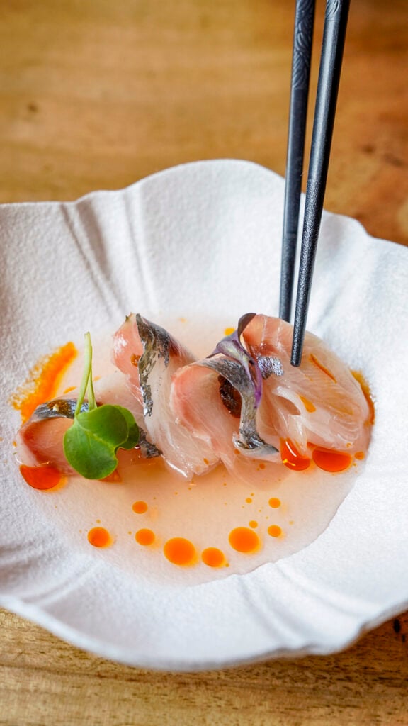 A Dish from Smoke Door in Lake Tahoe.