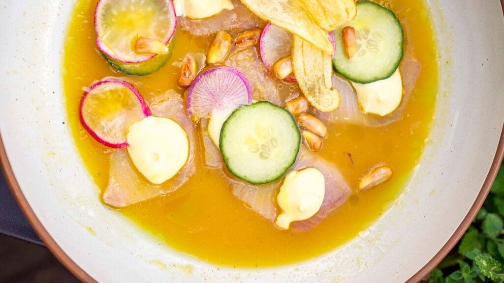 Ceviche at Sylva Restaurant in Lake Tahoe.