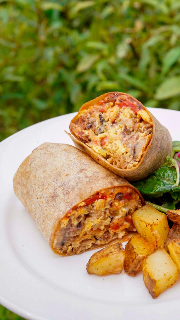 Breakfast burrito from Minglewood in Lake Tahoe.