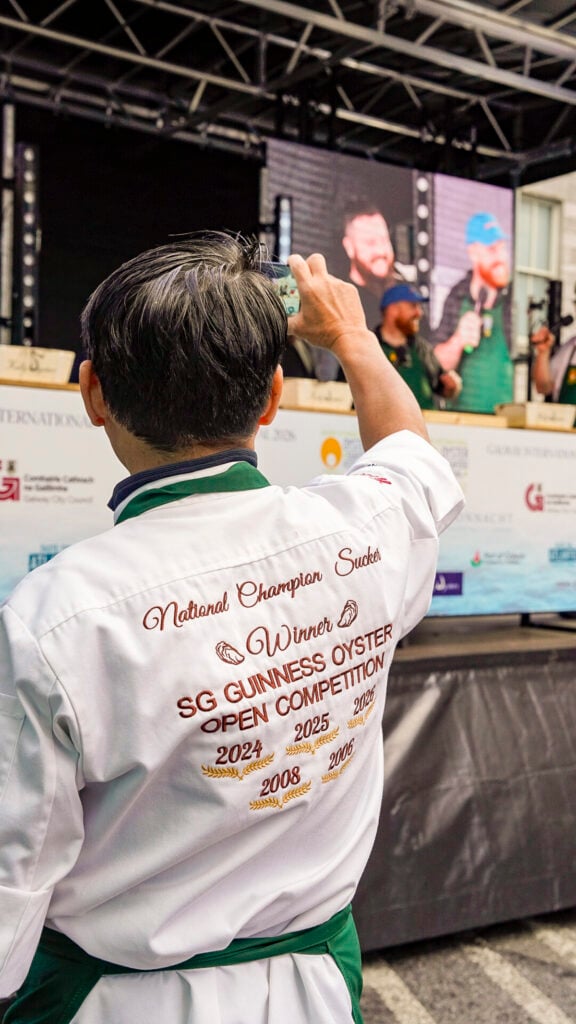 Galway oyster festival shucking competition.