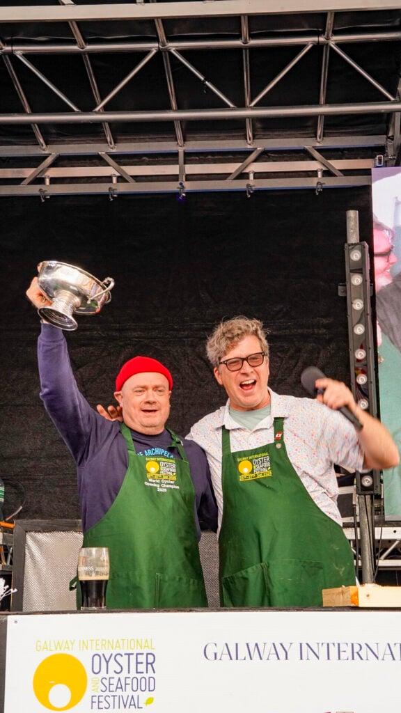 Galway oyster festival shucking competition.