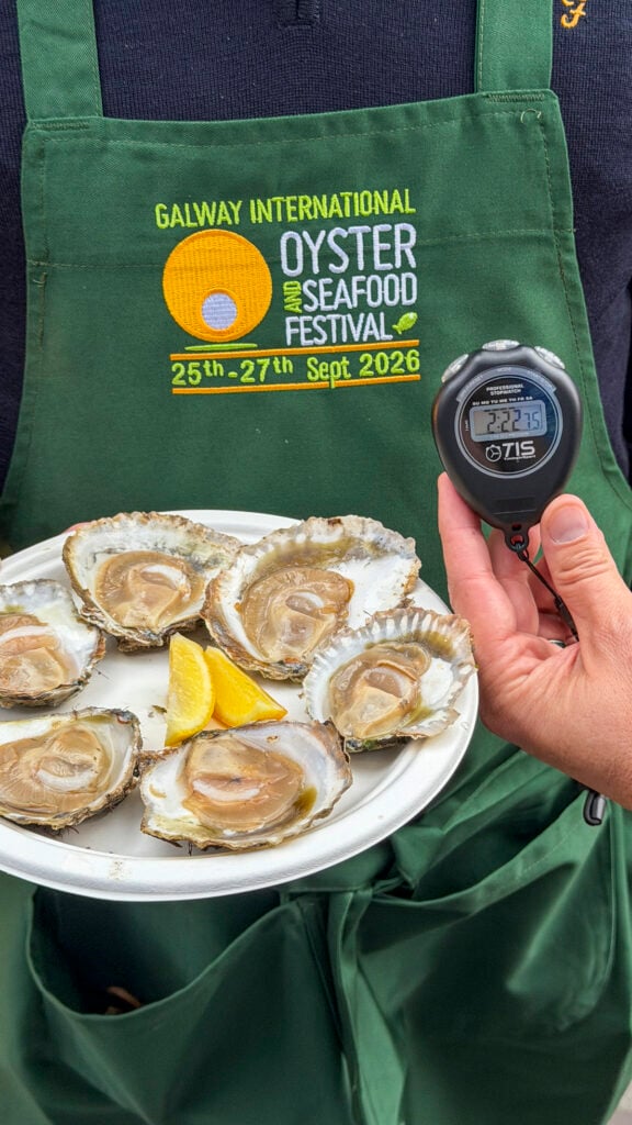 Galway oyster festival shucking competition.
